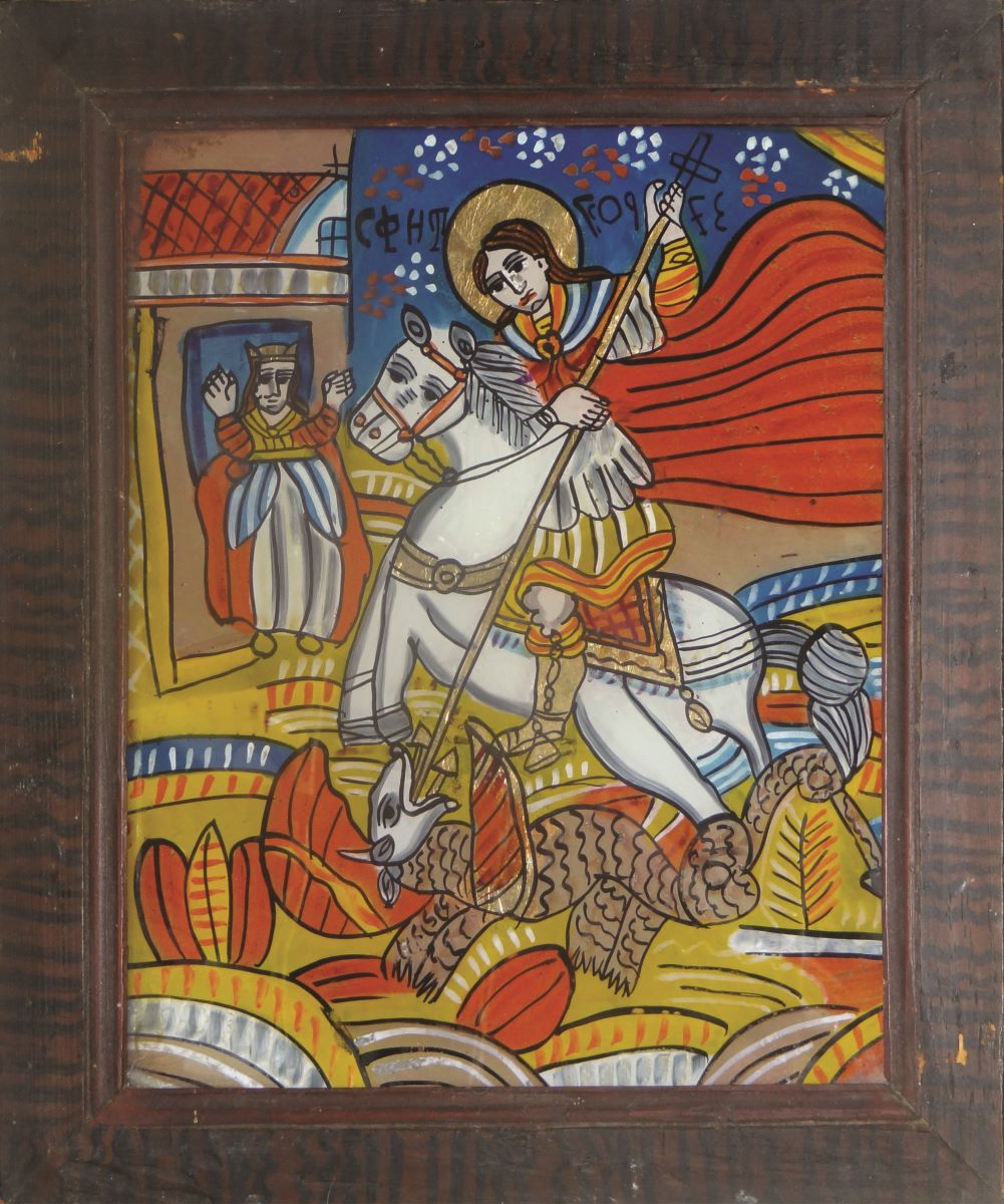 Sf. Mucenic Gheorghe, ucigând balaurul