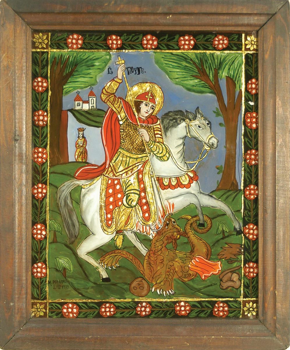Sf. Mucenic Gheorghe, ucigând balaurul