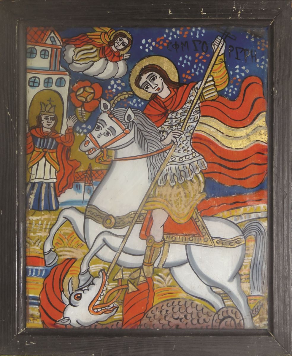 Sf. Mucenic Gheorghe, ucigând balaurul