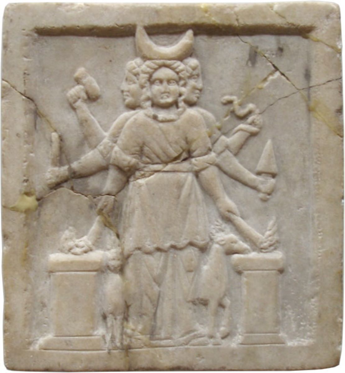 Relief votiv dedicat zeiței Hekate