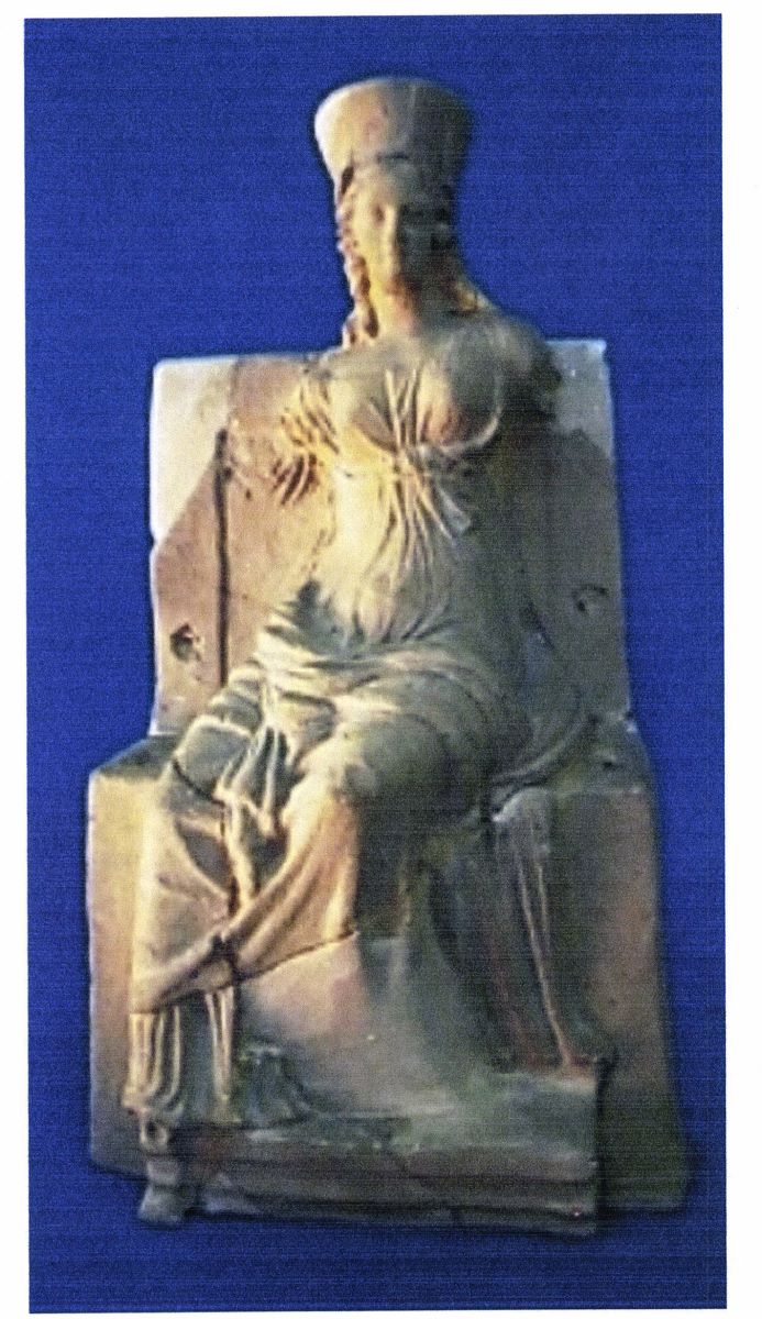 Figurină din teracotă cu reprezentare mitologică feminină