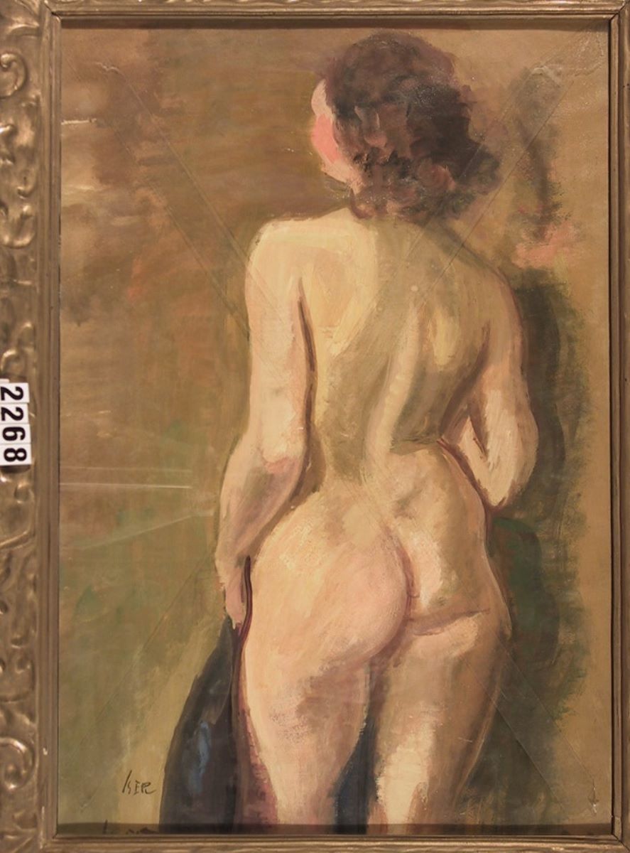 Nud de femeie din spate