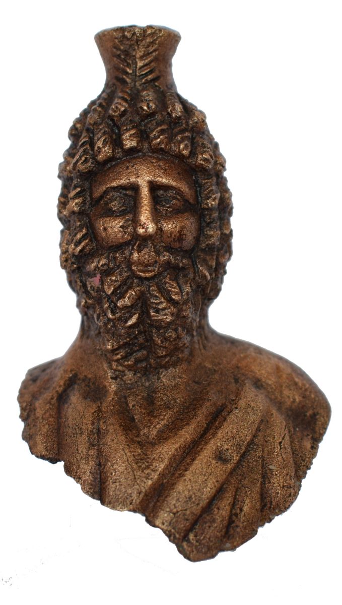 Bust masculin de statuetă din bronz