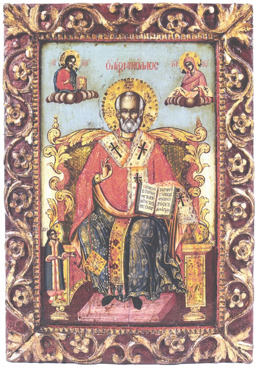 Sfântul Nicolae pe tron