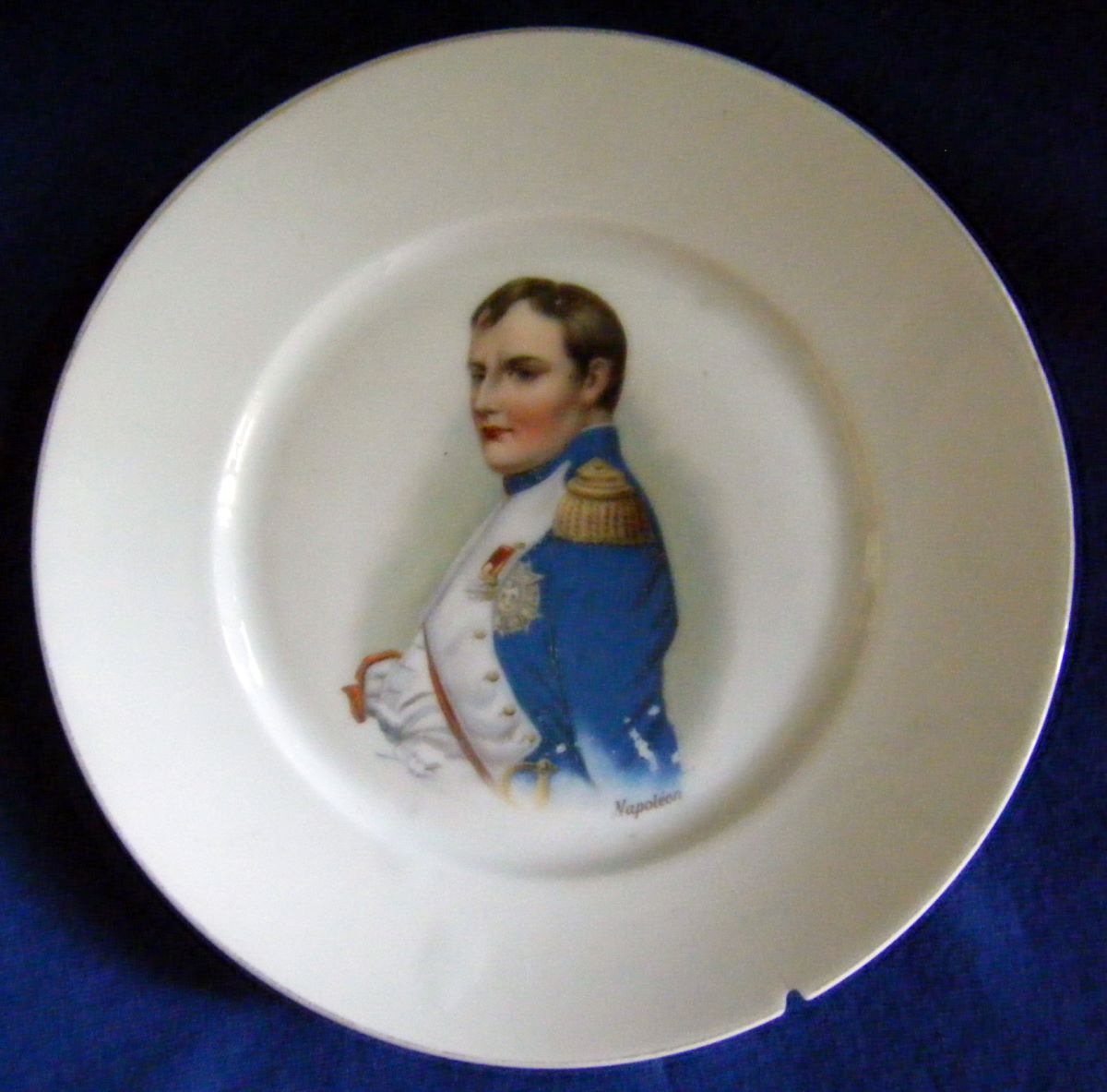 Farfurie decorativă cu portretul lui Napoleon I