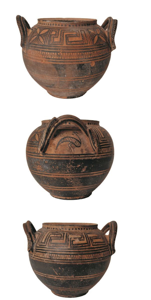 Pyxis stil geometric mijlociu