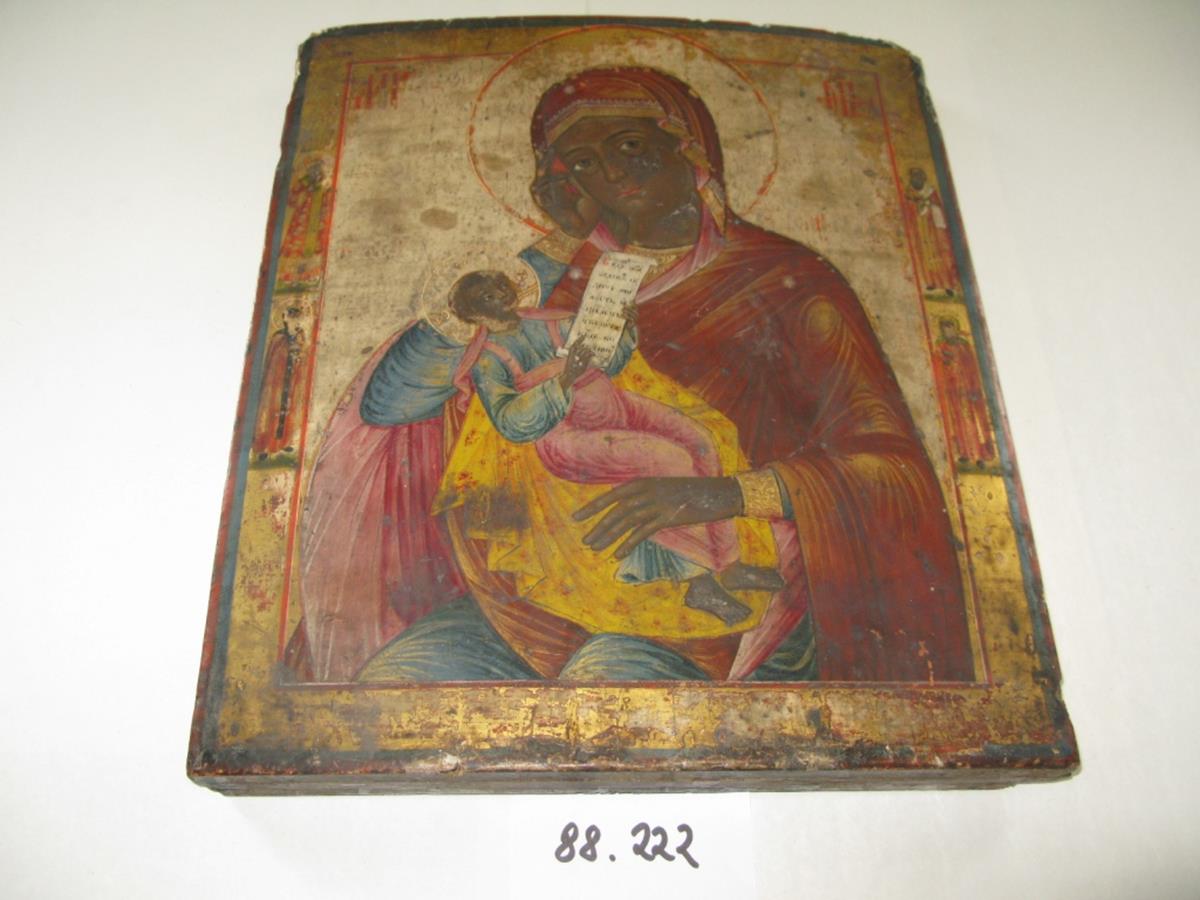 Icoană pe lemn "Maica Domnului cu Pruncul"