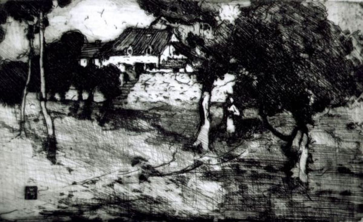 Peisaj cu casă (Back of the village)