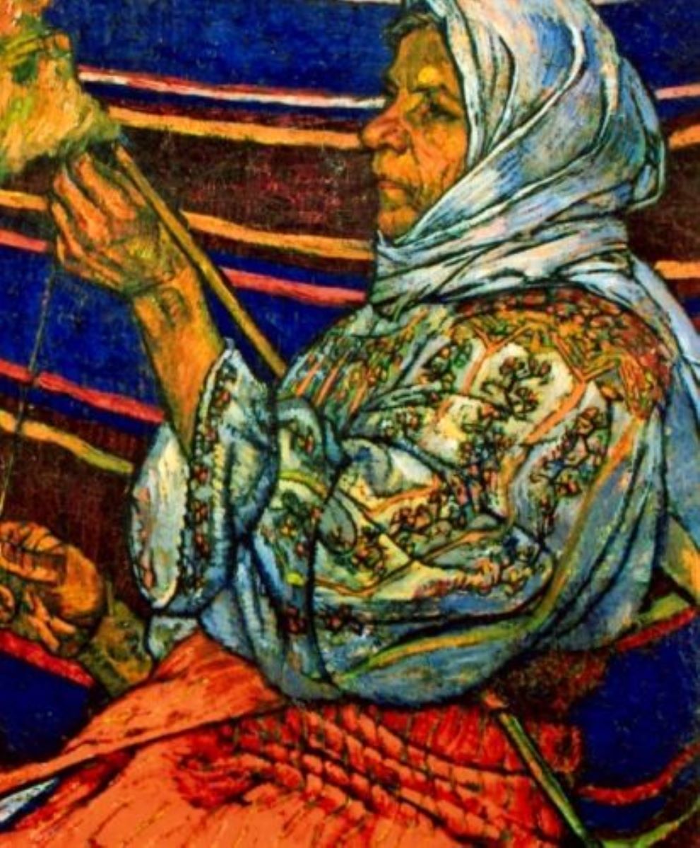 Țărancă torcând