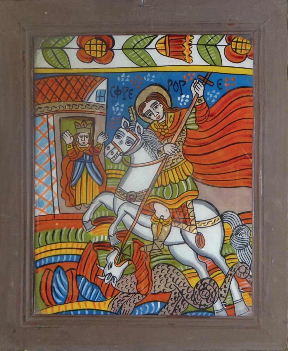 Sf. Mucenic Gheorghe, ucigând balaurul