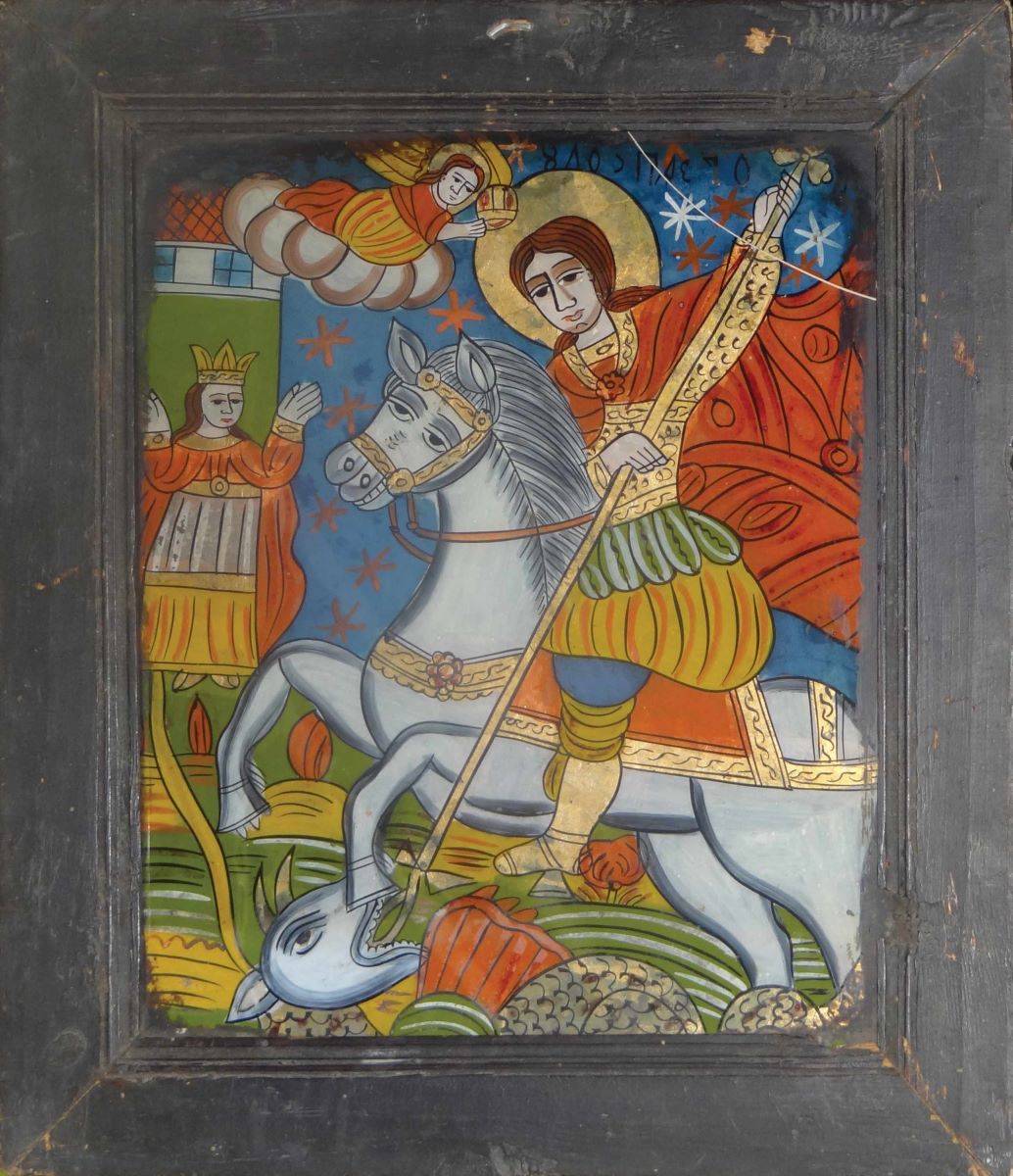 Sf. Mucenic Gheorghe, ucigând balaurul