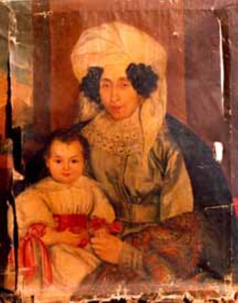 Portret de femeie cu copil