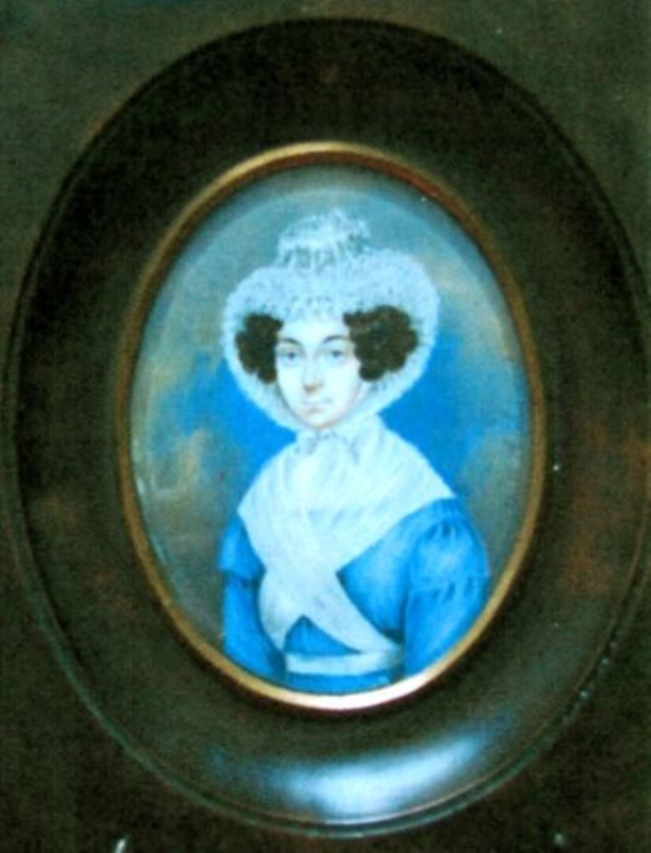 Portret de femeie în albastru