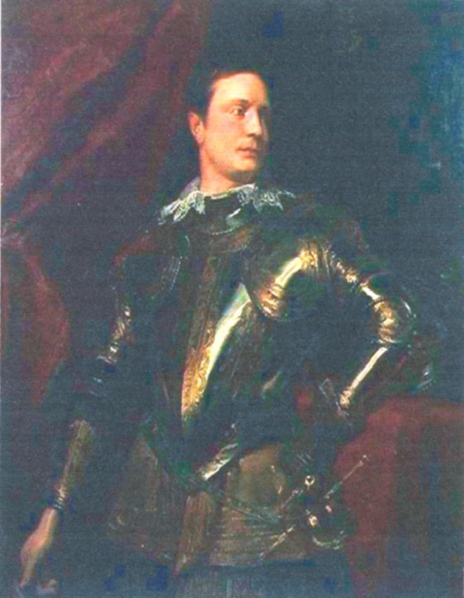 Portret de tânăr general în armură