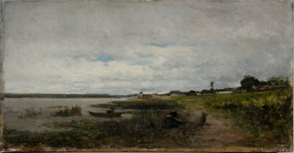 Peisaj pe malul apei
