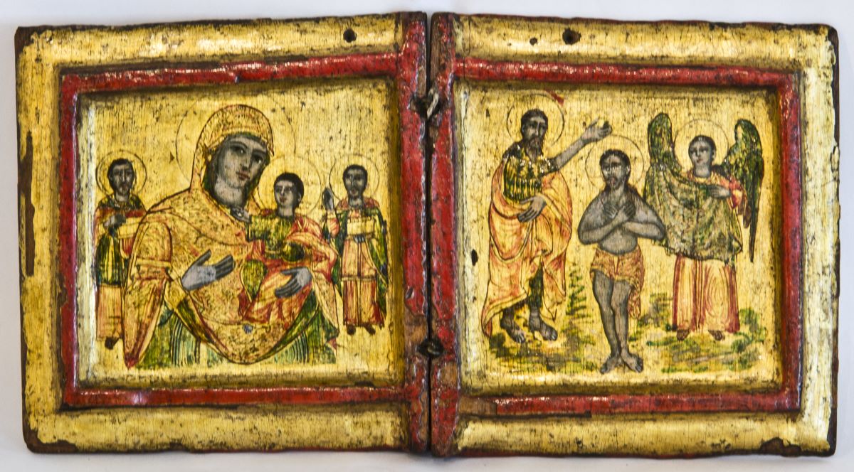 Maica Domnului cu Pruncul; Botezul lui Iisus Hristos