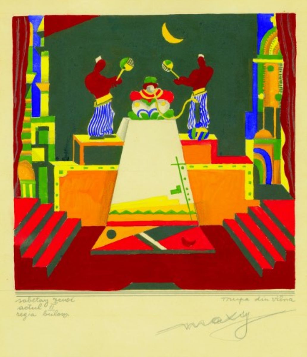 Proiect scenografic. Trupa din Vilna. Actul II