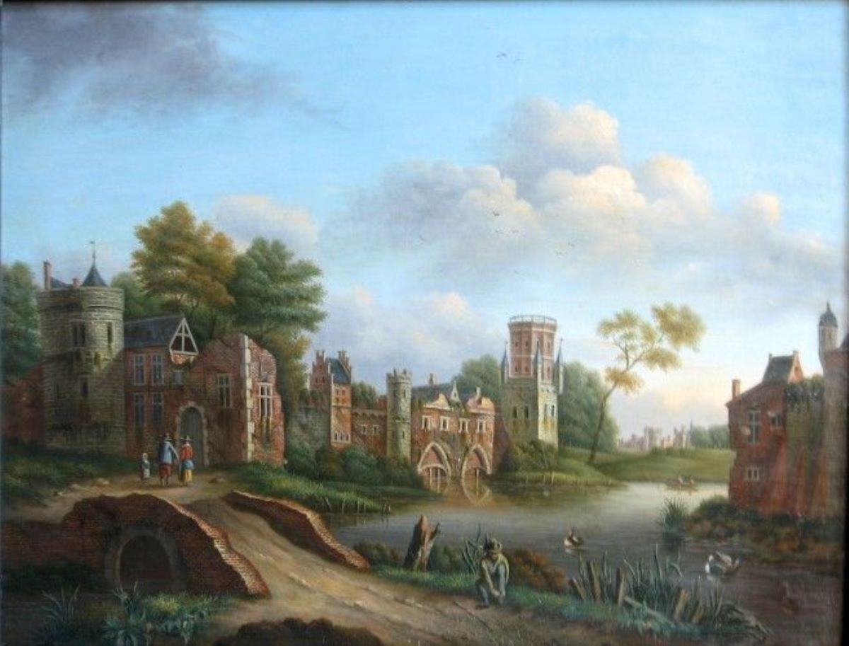 Castel lângă eleșteu