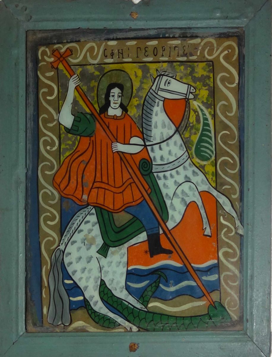 Sf. Mucenic Gheorghe, ucigând balaurul