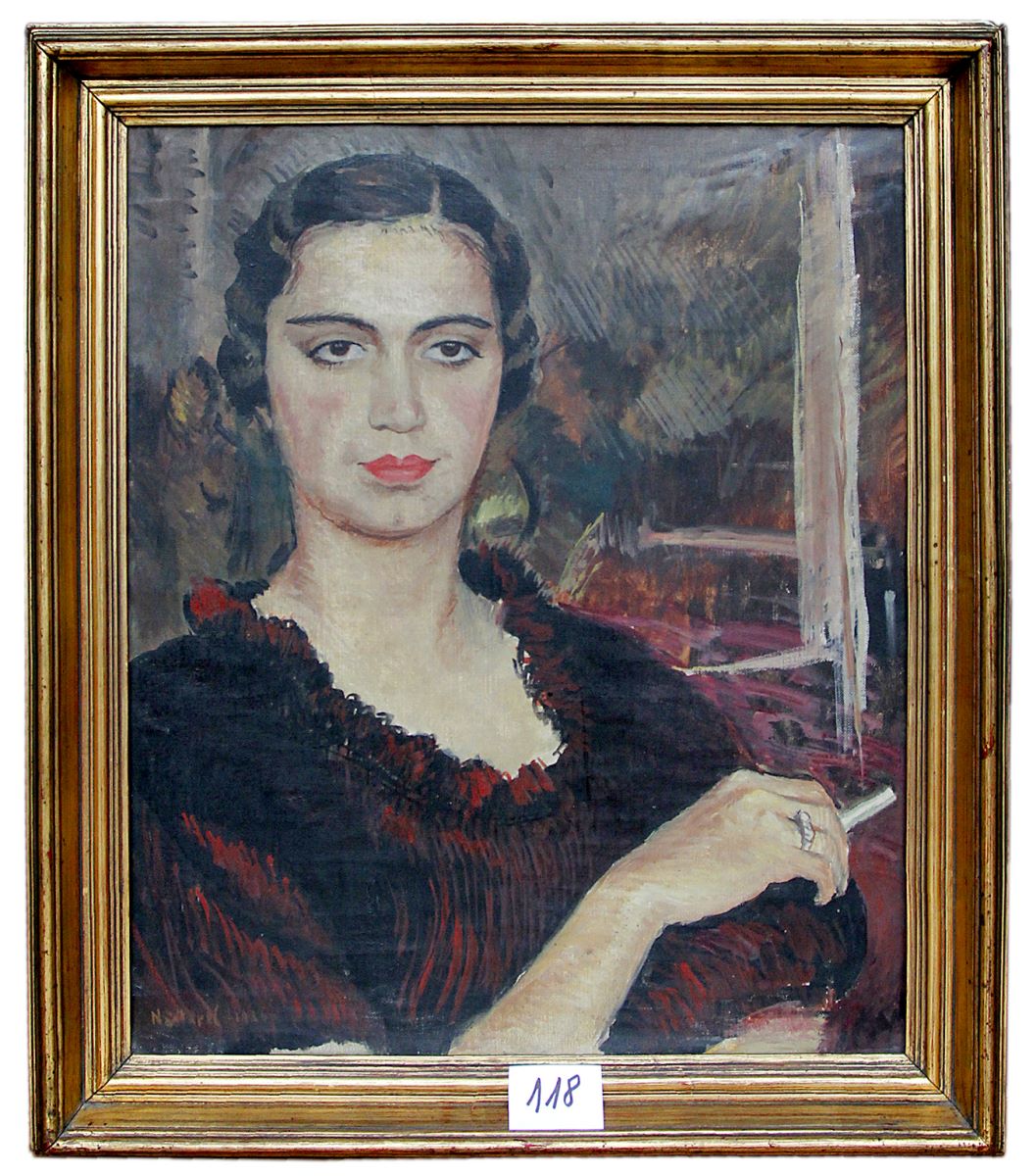 Portretul Mioarei Minulescu cu țigara