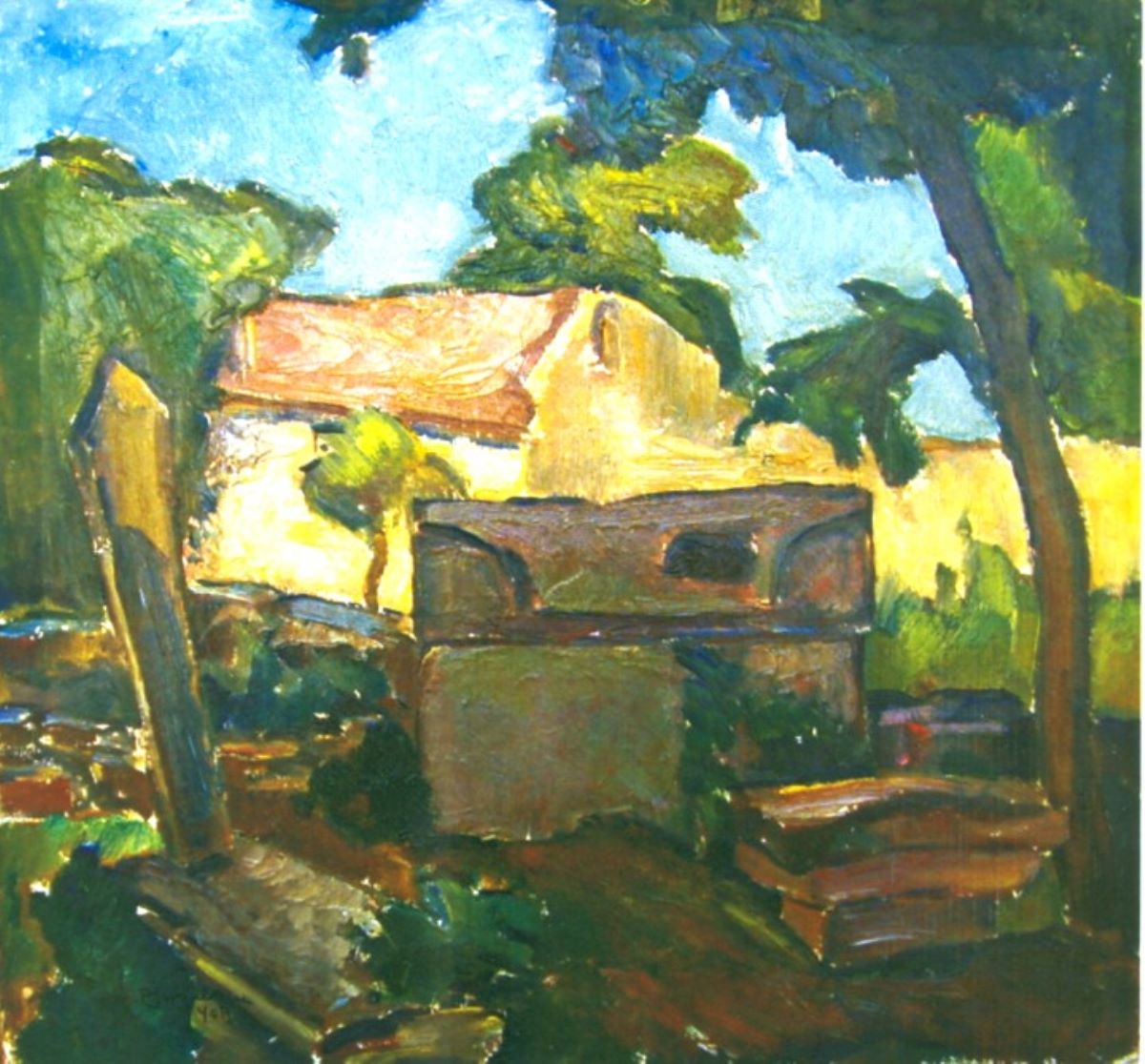 Interior de curte dobrogeană