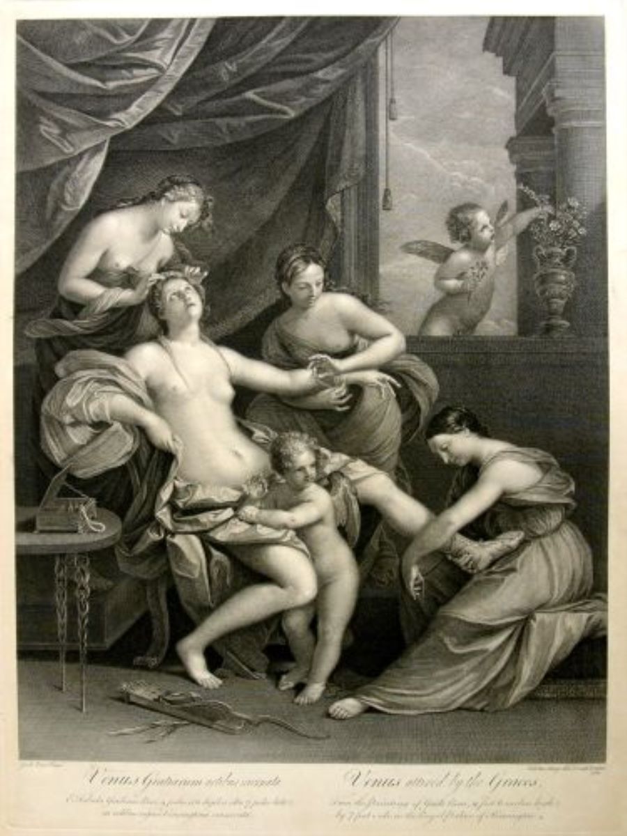 Venus gratiarum artibus exornata/Venus attired by the Graces/Venus împodobită de Grații (în registrul inventar: „Venus gratiarum”)