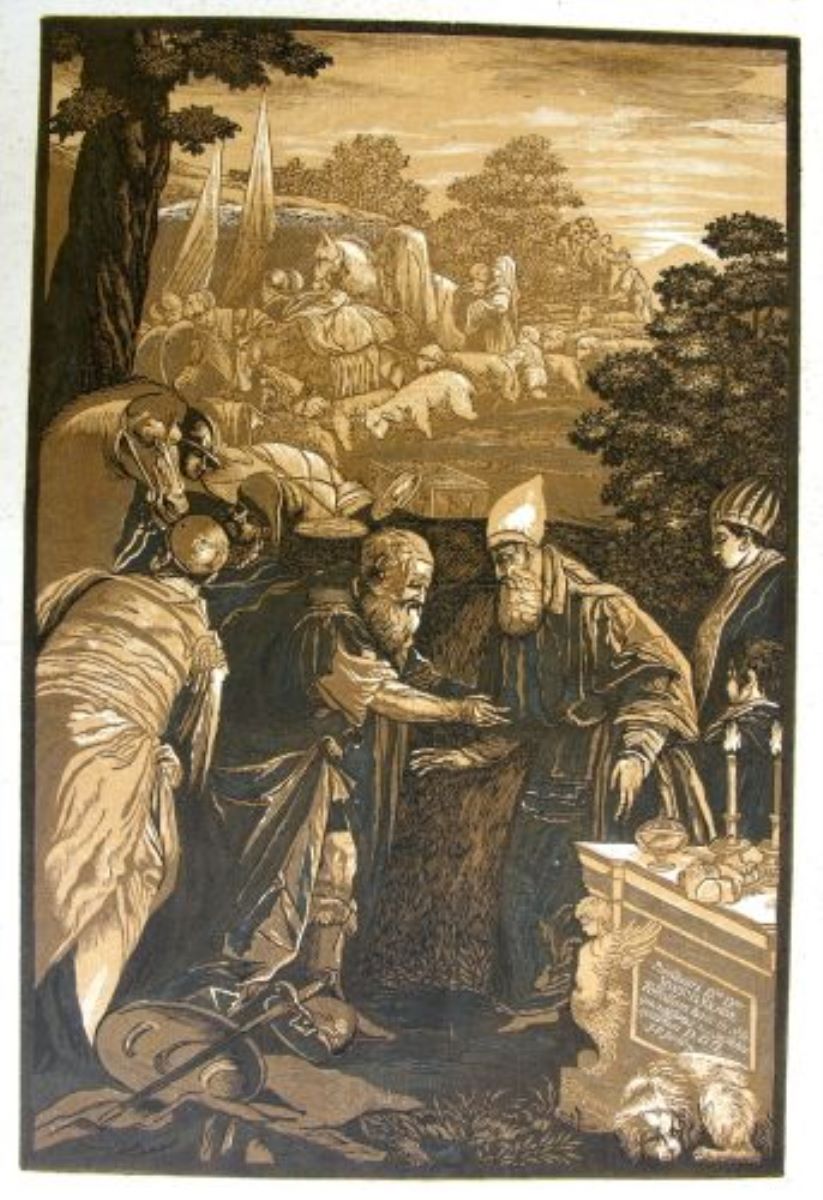 Melchisedec binecuvântează pe Abraham