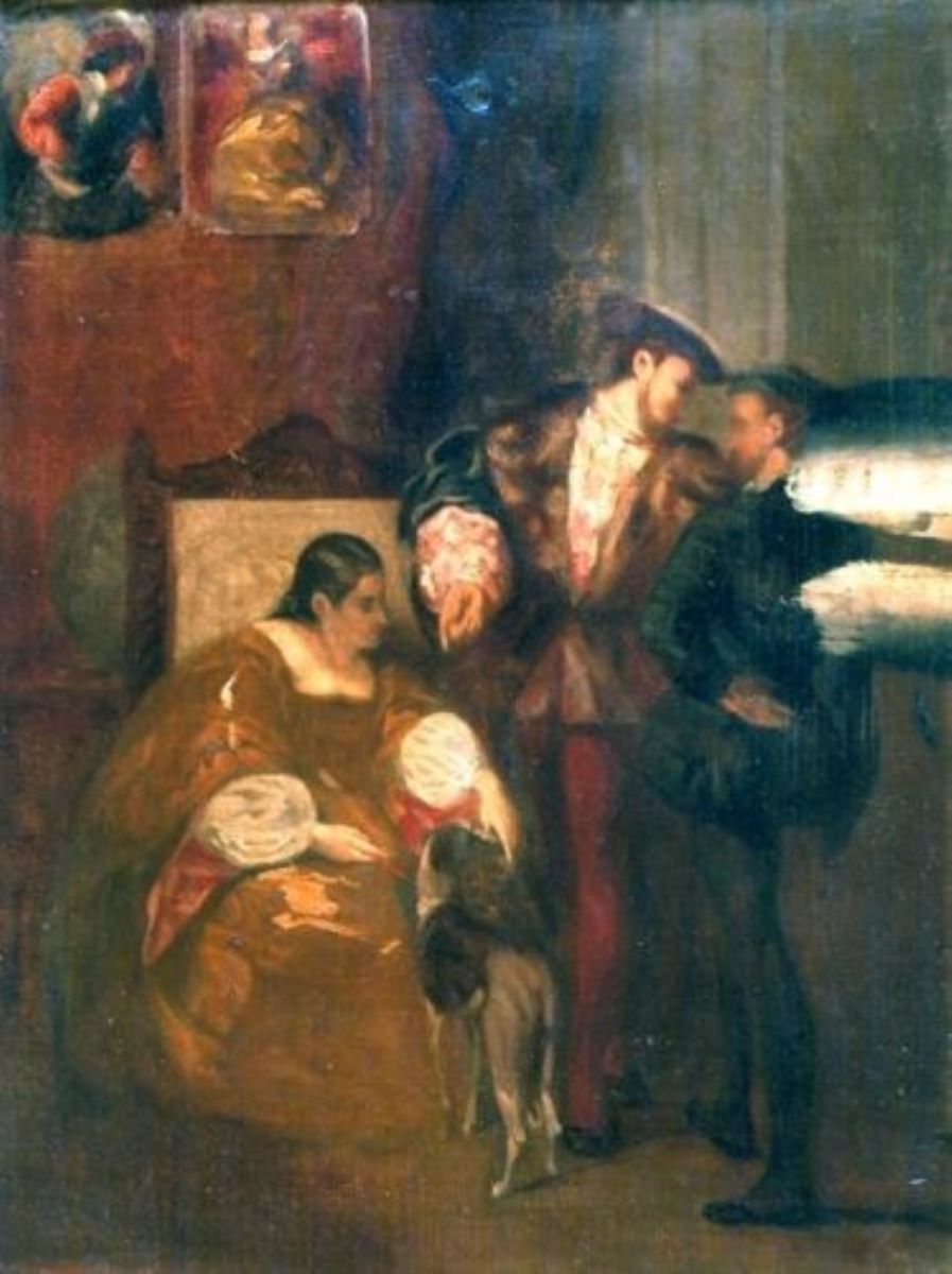 Interior cu familie aristocratică