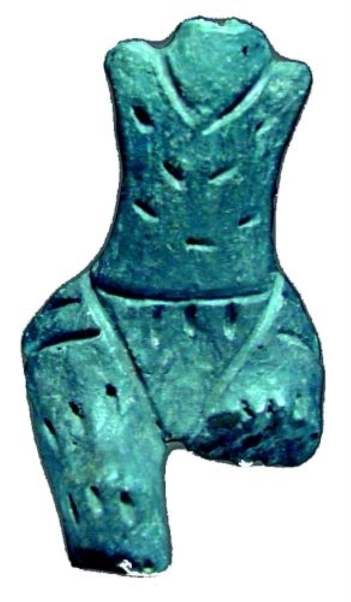 statuetă antropomorfă șezând