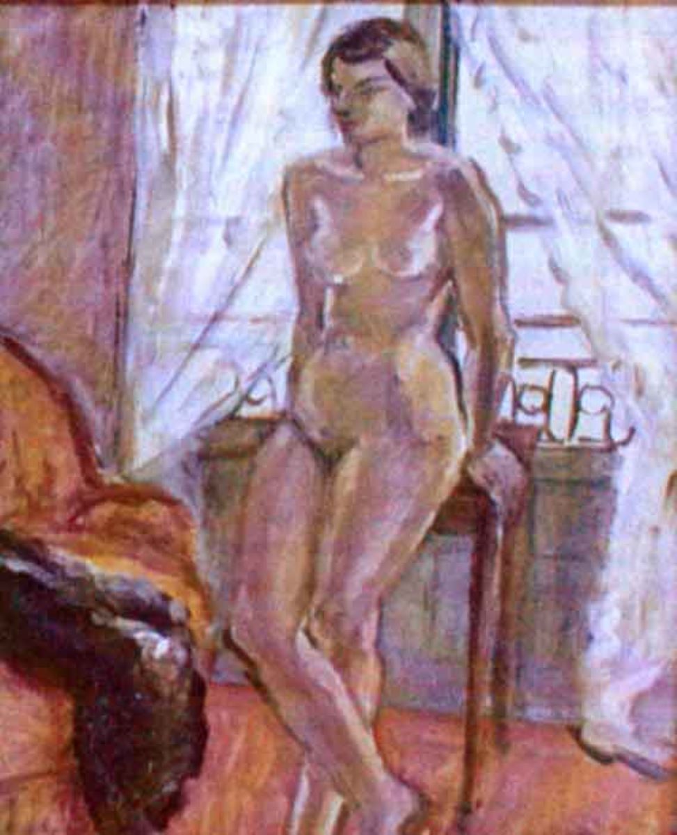 Nud la fereastră