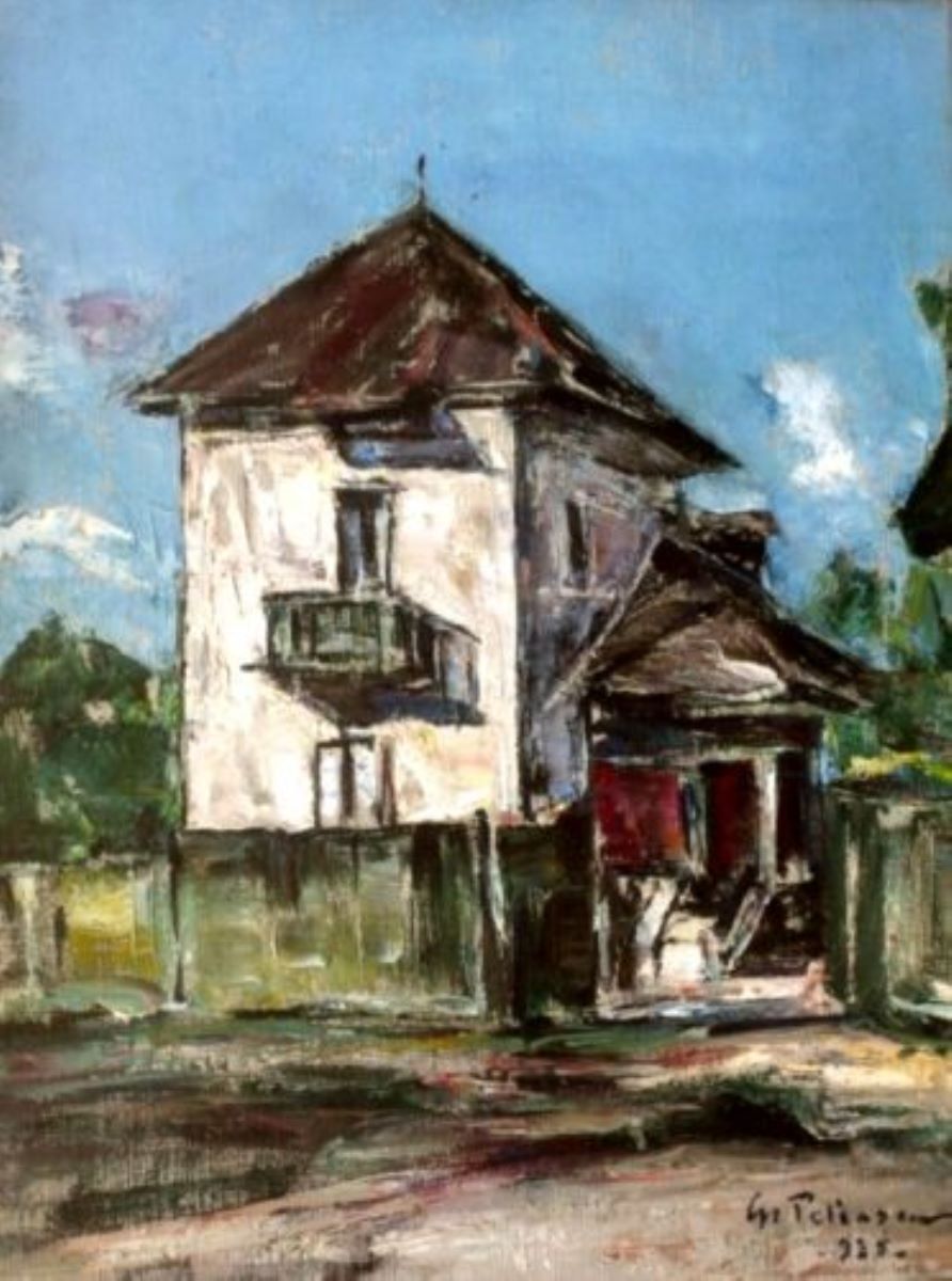 Peisaj cu case