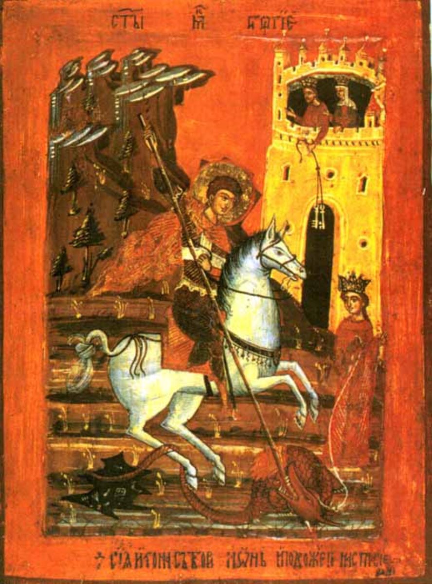 Sfântul Gheorghe omorând balaurul