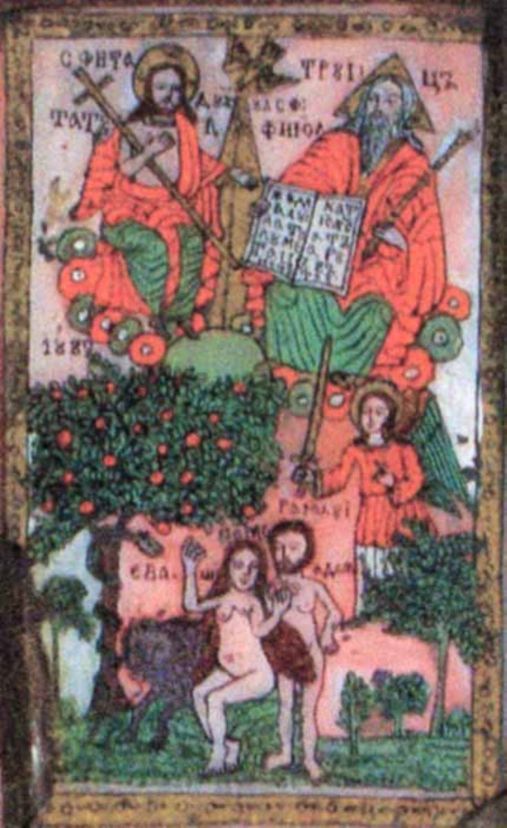 Sfânta Treime, Adam și Eva