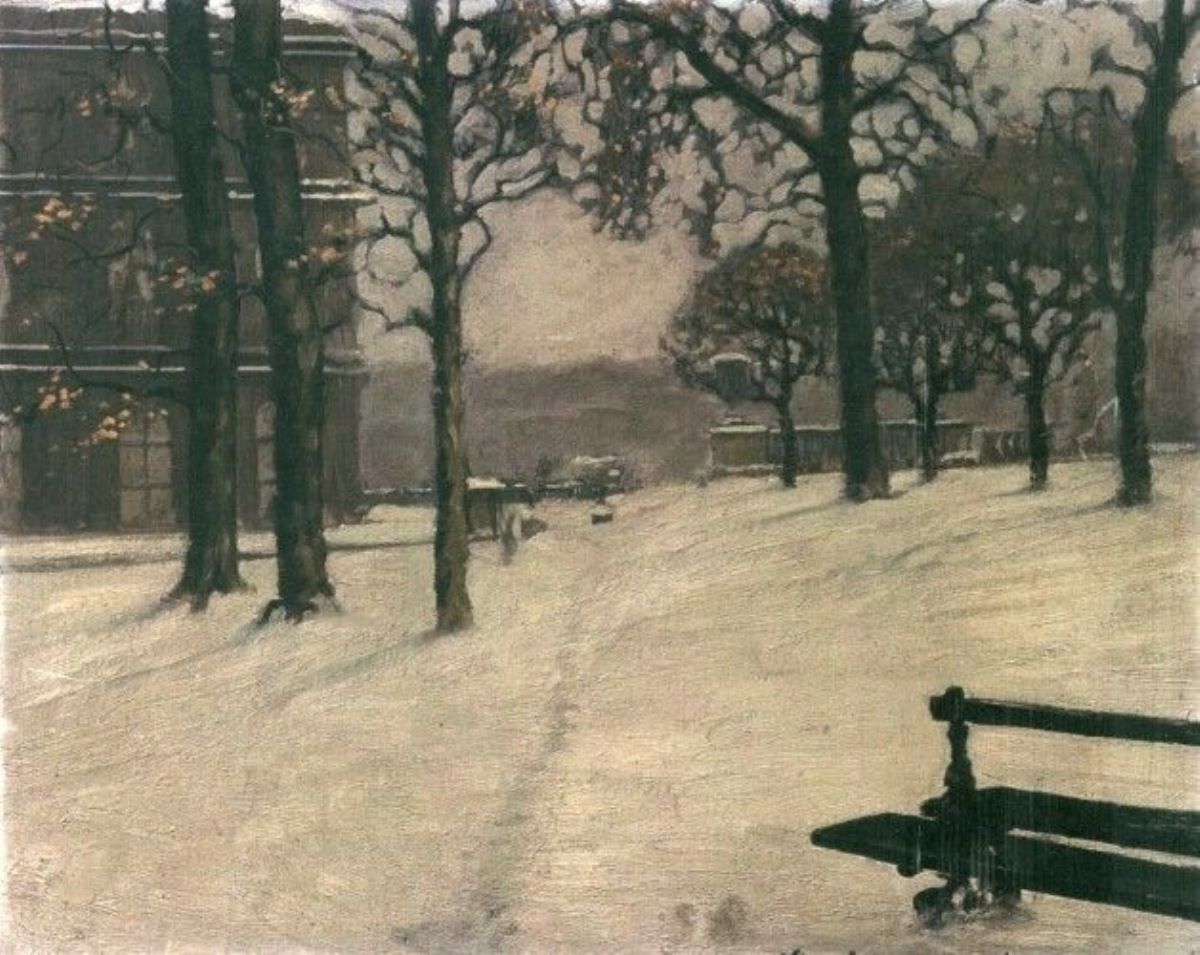 Iarna în parc