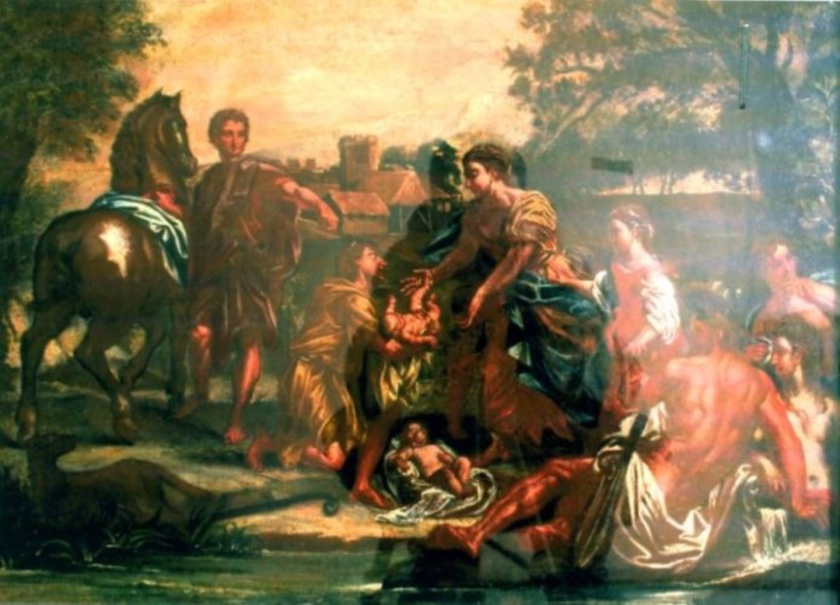 Faustulus cu Remus și Romulus