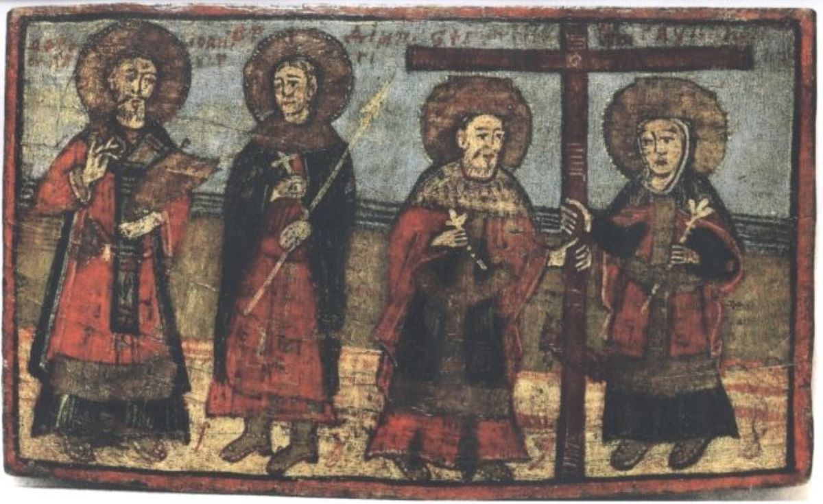 Sfântul Apostol Ioan și Sfântul Dimitrie; Sfânții Împărați Constantin și Elena