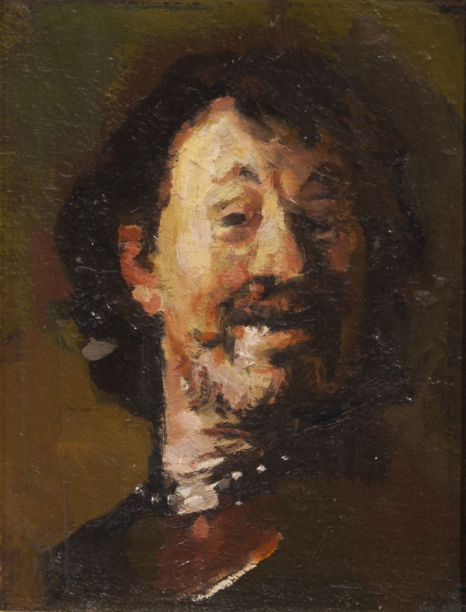Omul care râde (interpretare după Rembrandt)