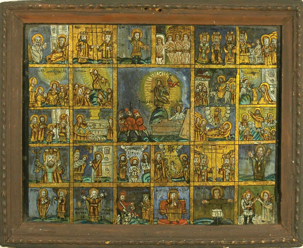 Învierea lui Iisus, cu 26 scene de praznic