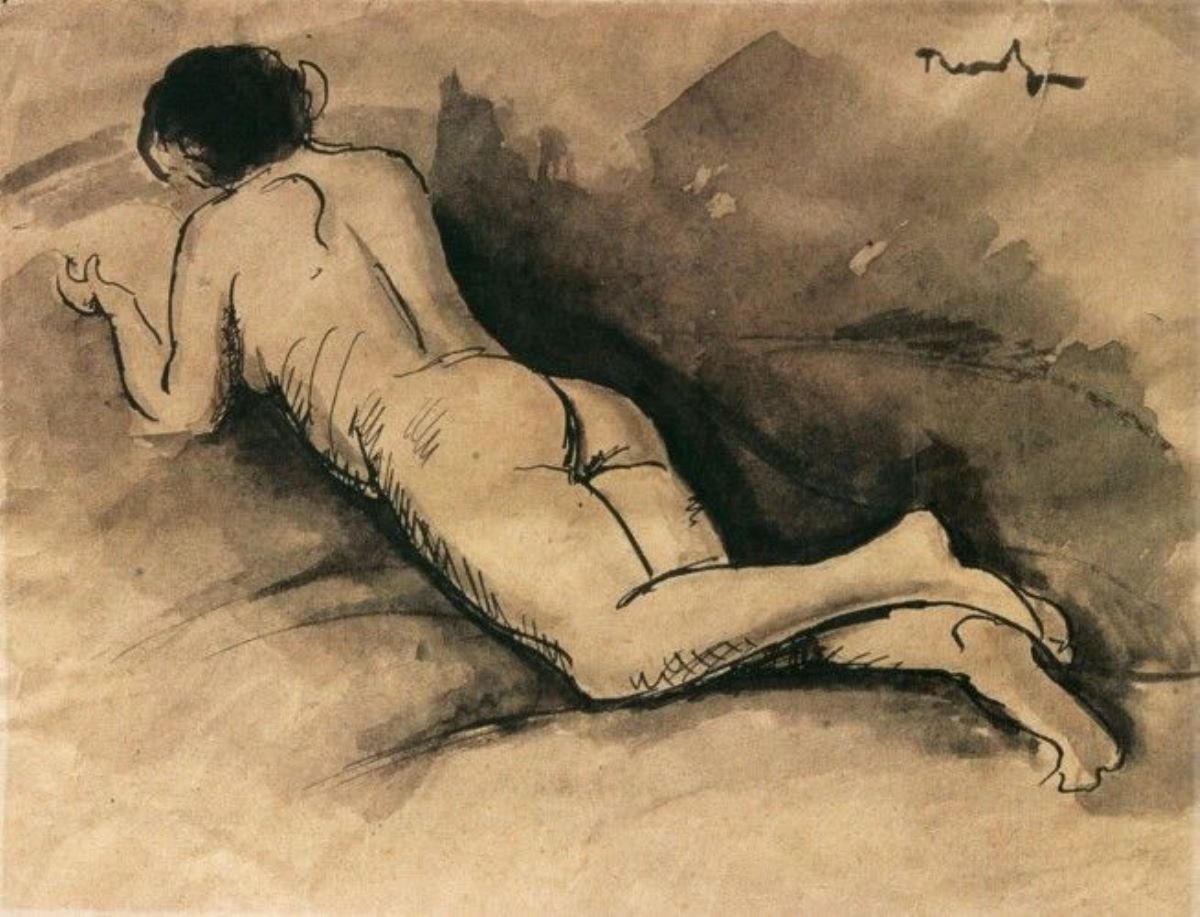 Nud culcat