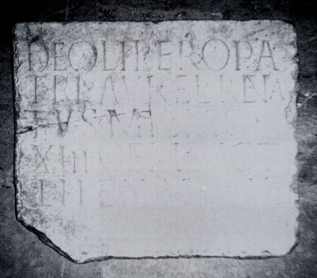Placă votivă dedicată zeului Liber Pater