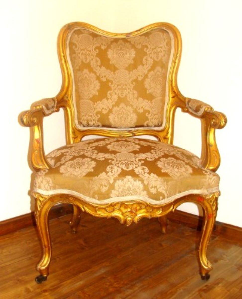 Fotoliu în stil neo-rococo vienez