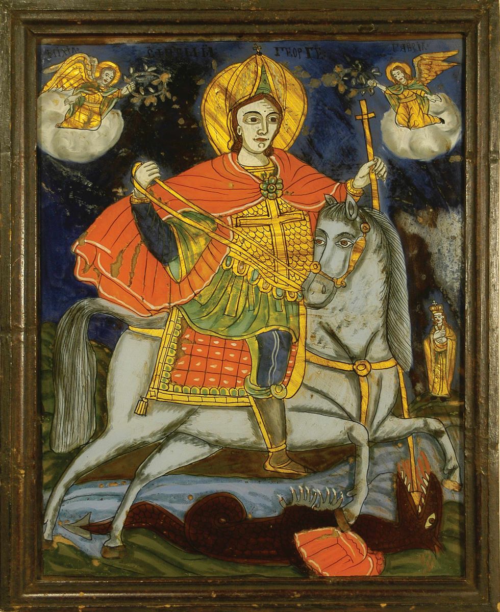 Sf. Mucenic Gheorghe, ucigând balaurul
