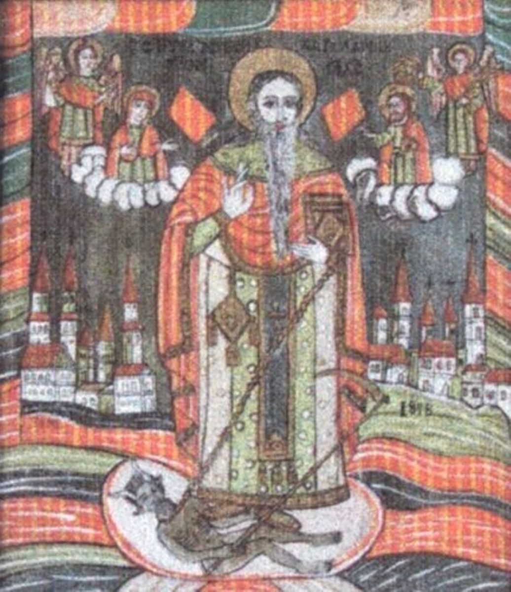 Sfântul Haralambie omorând ciuma