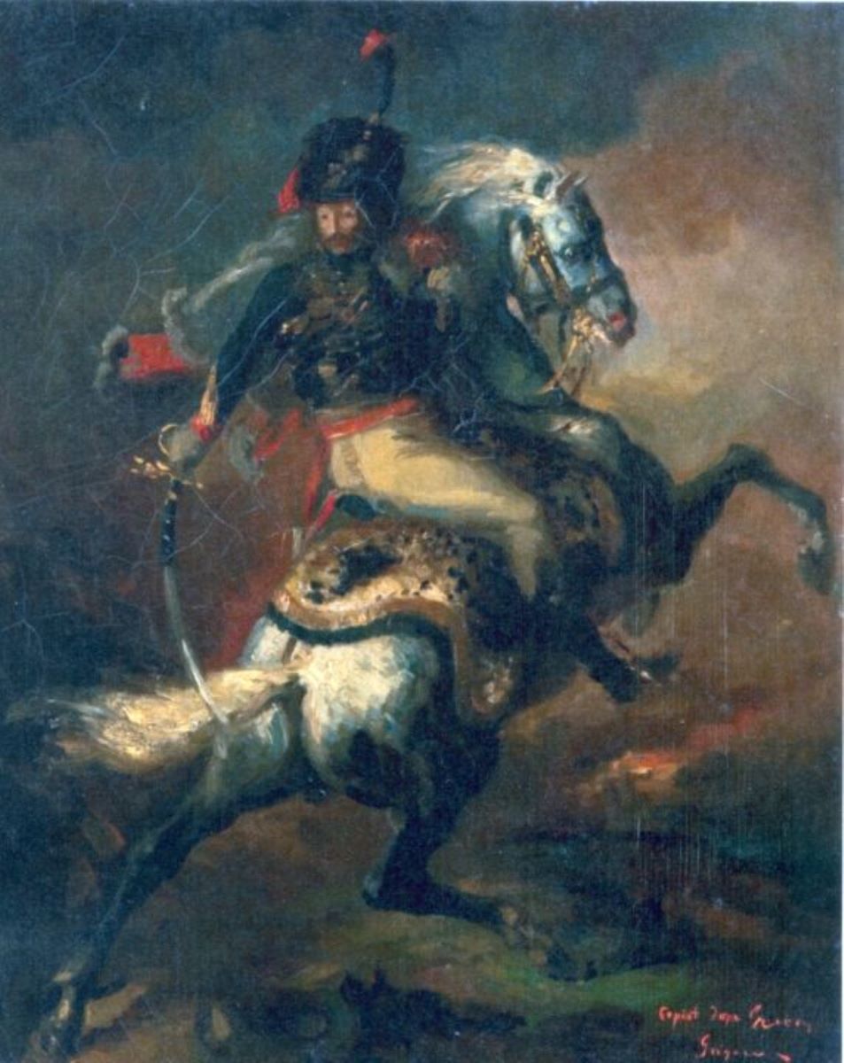 Ofițer de vânători călare (Copie după Gericault)