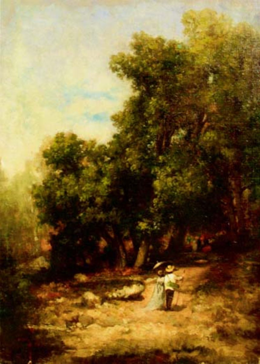 Intrare în pădurea Fontainebleau