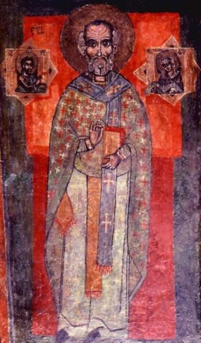 Sfântul Nicolae primind însemnele episcopale