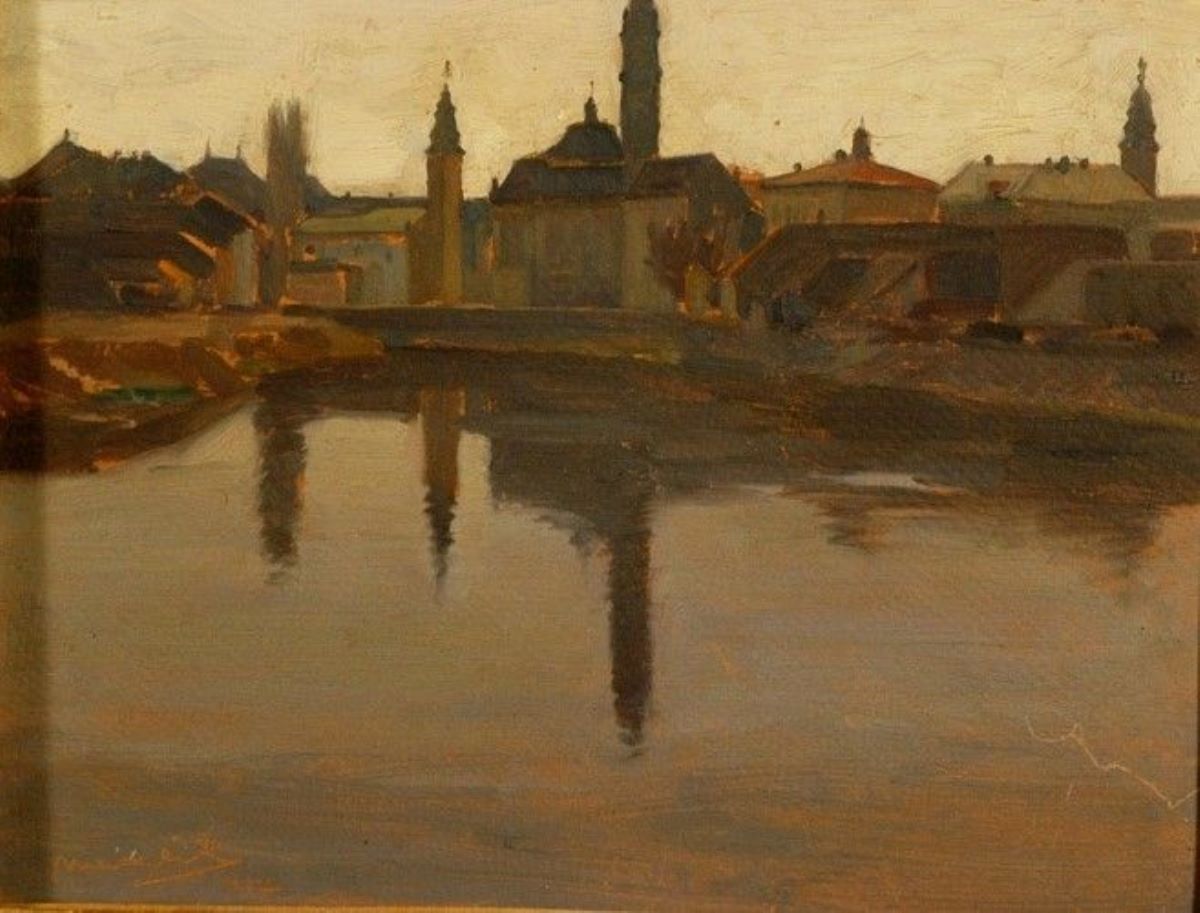 Contrejour (Apus de soare la Oradea)
