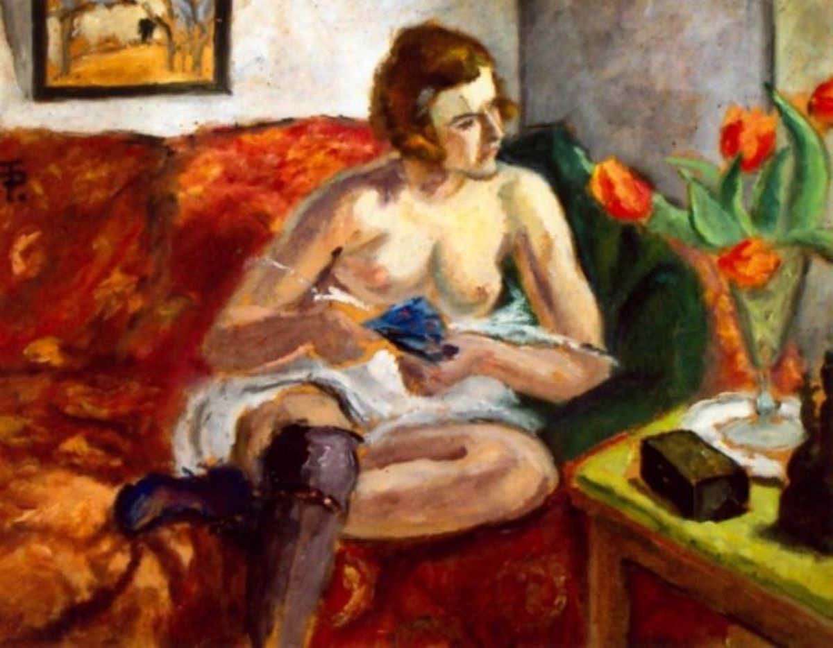 Interior cu femeie