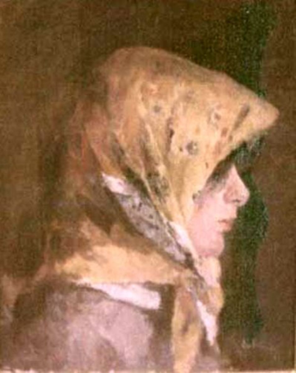 Profil de fată (Broboadă galbenă)