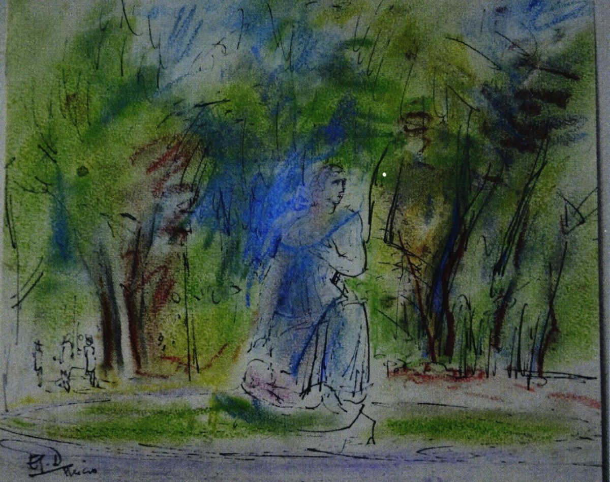 Statuie în parcul Pincio